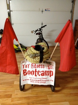 TnT Fitness Boot Camp equipment trailer